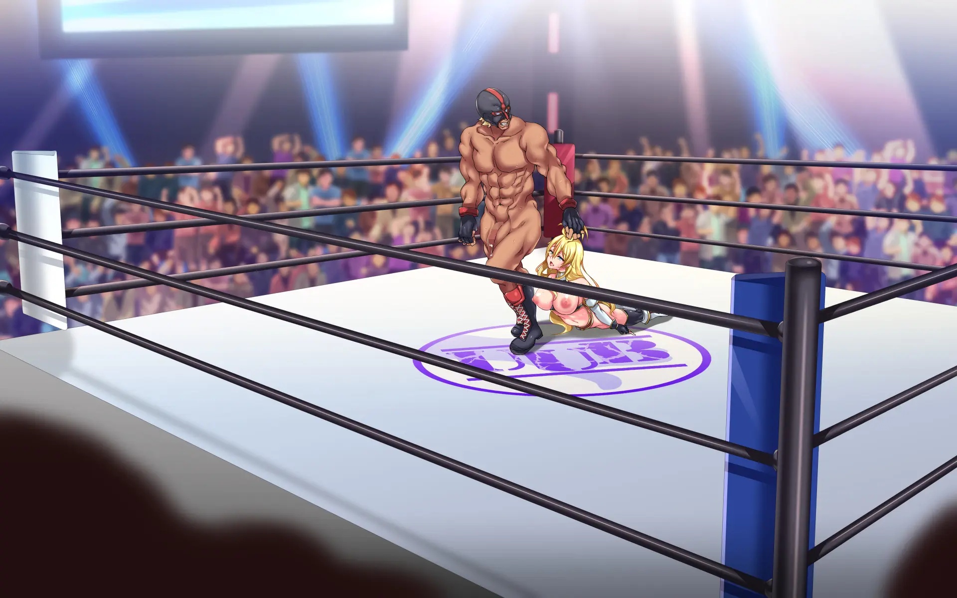 Kanzen Haiboku -WrestleDown- Muhai No Bijyo Wrestler Ga Wana Ni Hamari Ring-Jou De Youshanaku Nando Mo Okasareru!! | 완전 패배 -WrestleDown- 무패의 미녀 레슬러가 덫에 빠져 링 위에서 몇 번이고 무참히 범해진다!!